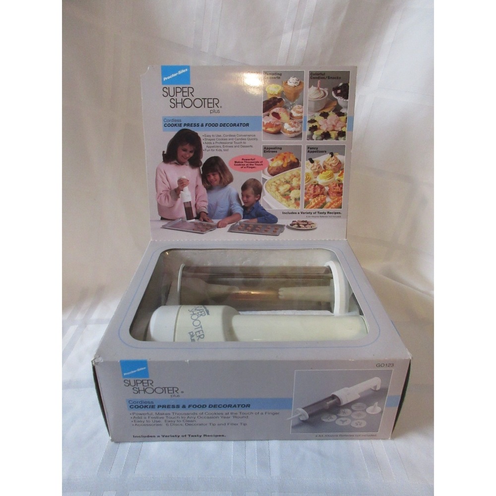 Proctor Silex Super Shooter Plus Cordless Cookie Press & Food Decorator